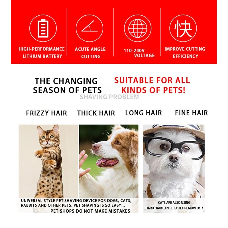 Electric Pet Grooming Trimmer Kit